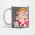 Greyish Beauty Of Ganesha Printed Mug