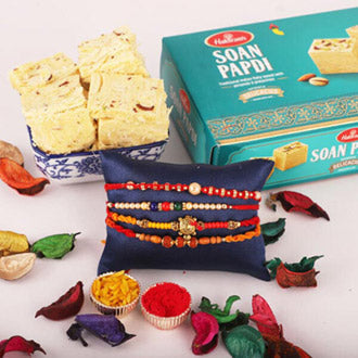 Adorable Rakhi And Sweet Combo