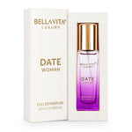 Bella Vita Luxury Date Eau De Parfum Perfume for Women with Pink Pepper, Red Fruit & Jasmine |Fruity & Spicy Long Lasting EDP Frgarance Scent, 20ml