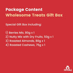 Foods Wholesome Treats Gift Box I Corporate Gift I Dry-Fruits, Healthy Snacks, Premium Gift Hamper I Gourmet Gift I Birthday Anniversary Gift I Premium Gift Box I Diwali Gift Hamper I Diwali Gift Box I Diwali Gift For Employees