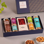 Foods Wholesome Treats Gift Box I Corporate Gift I Dry-Fruits, Healthy Snacks, Premium Gift Hamper I Gourmet Gift I Birthday Anniversary Gift I Premium Gift Box I Diwali Gift Hamper I Diwali Gift Box I Diwali Gift For Employees
