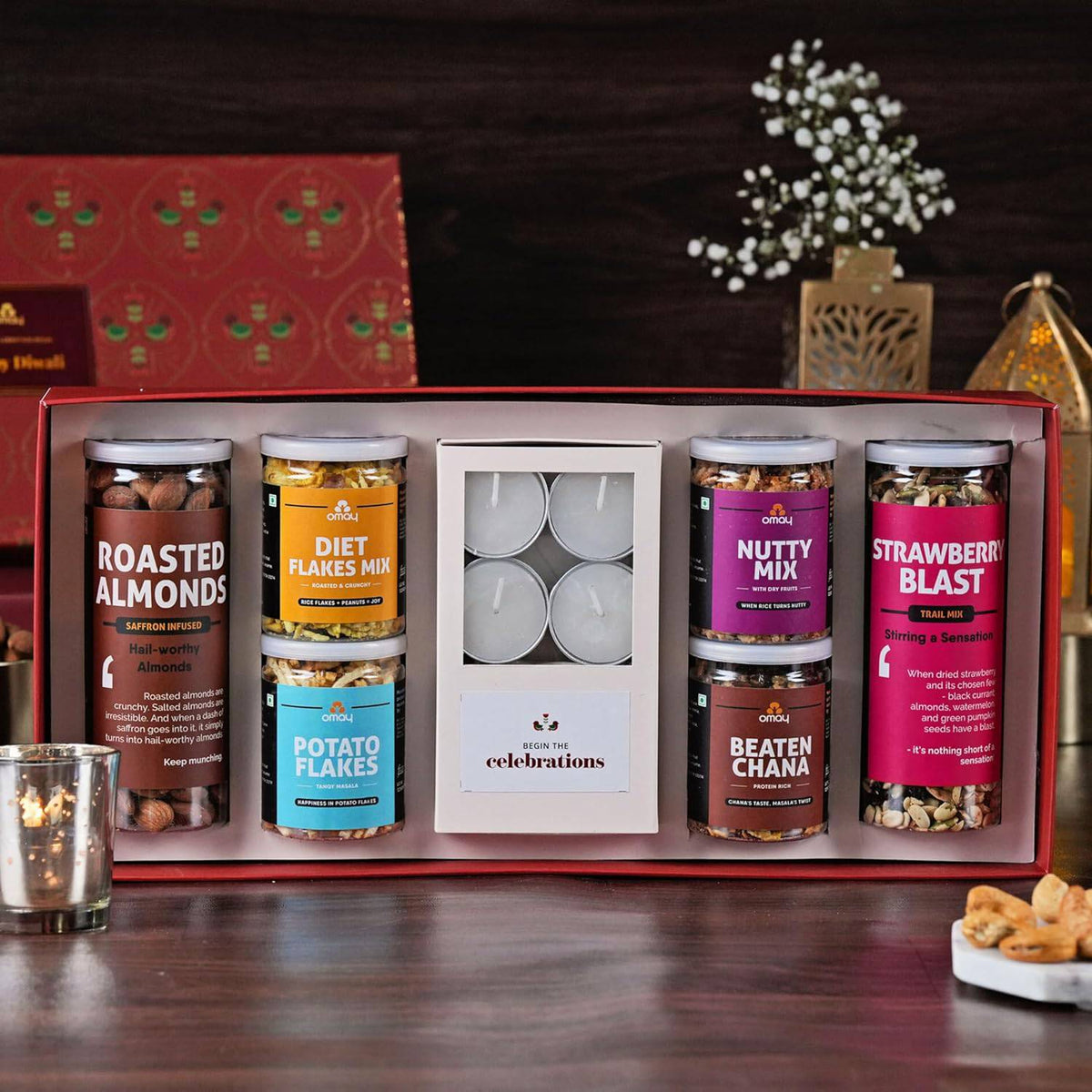 Foods Wholesome Treats Gift Box I Corporate Gift I Dry-Fruits, Healthy Snacks, Premium Gift Hamper I Gourmet Gift I Birthday Anniversary Gift I Premium Gift Box I Diwali Gift Hamper I Diwali Gift Box I Diwali Gift For Employees