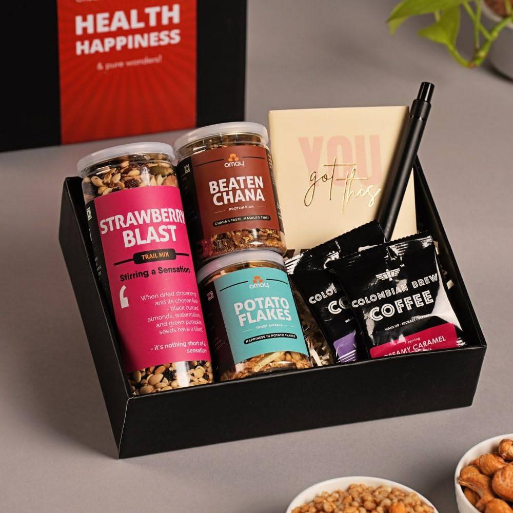 Foods Wholesome Treats Gift Box I Corporate Gift I Dry-Fruits, Healthy Snacks, Premium Gift Hamper I Gourmet Gift I Birthday Anniversary Gift I Premium Gift Box I Diwali Gift Hamper I Diwali Gift Box I Diwali Gift For Employees