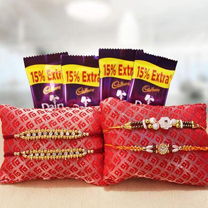 Rakhi And Dairy Milk Combo