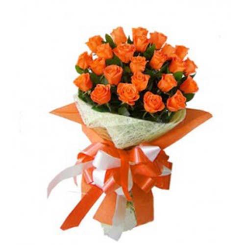 Passion Orange Rose Bouquet