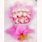 10 Pink Innocent Teddy Bouquet