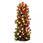 100 Red And Yellow Roses Arrangement