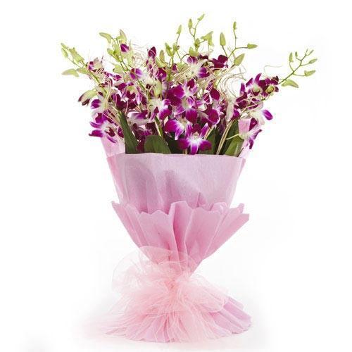 Purple Orchids Premium Bunch