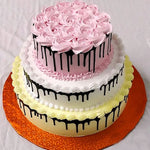 3 Tier With 3 Different Flavour In One Cake