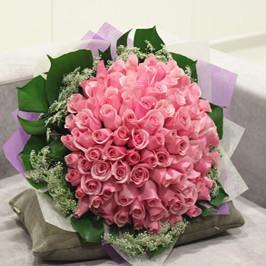 75 Pink Roses Bunch - Hot Pink Bouquet