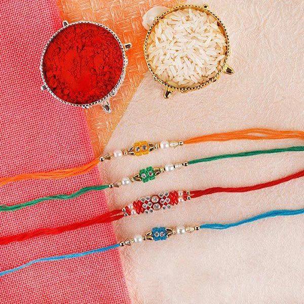 4 Designer Palatable Rakhi