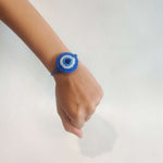 Handmade Crochet Evil Eye Kids Rakhi With Roli Chawal
