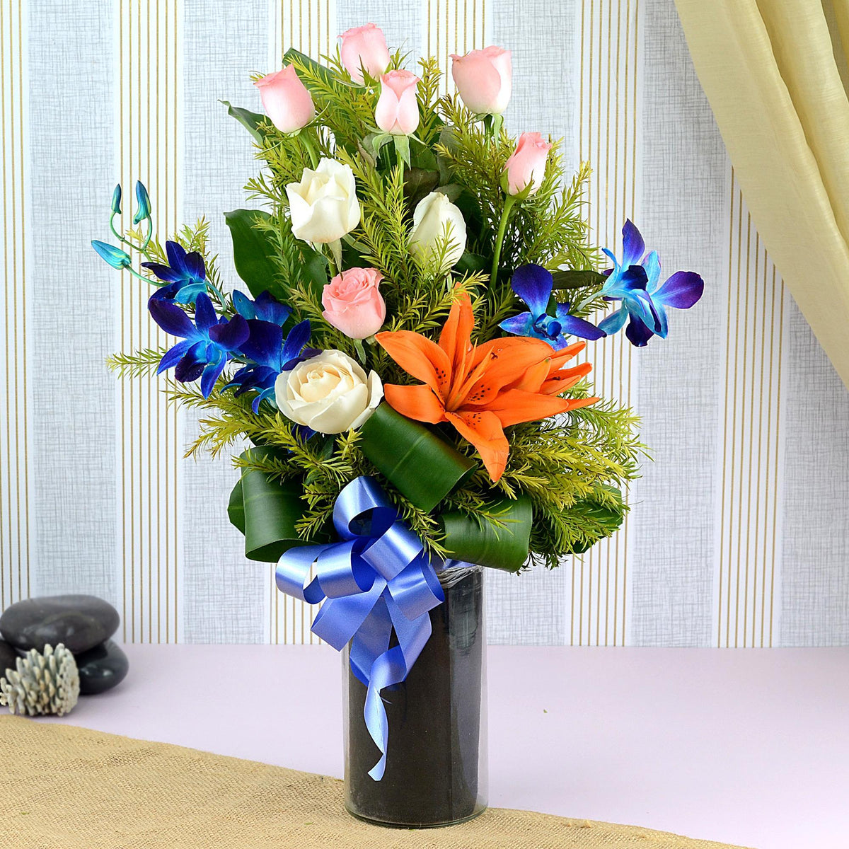 Pastel Flowers in a Vase