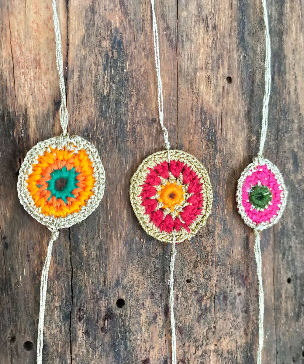 Crochet Handmade Rakhi combo