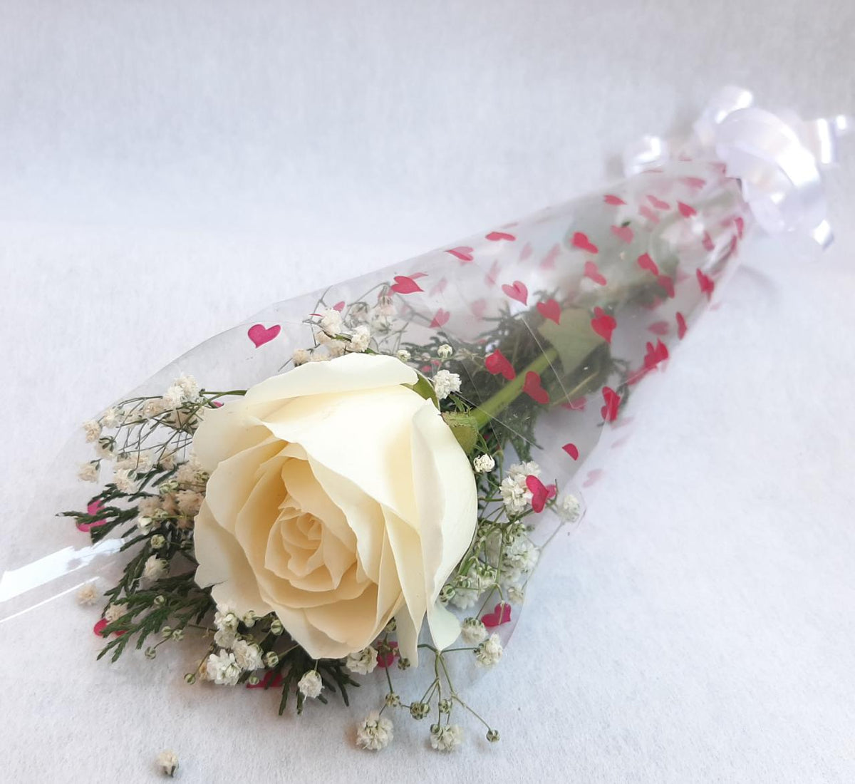 Pure White Rose - Happy Women's Day Flowers