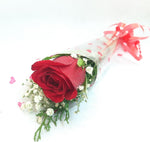 Single Red Rose - Women's Day Flowers