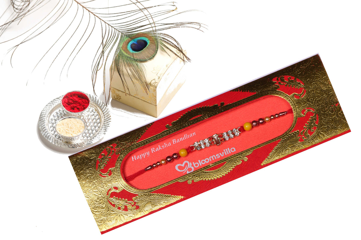Turquoise Tranquility Stone Rakhi