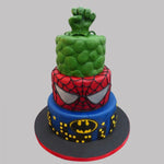 3 Layer Avenger Style Cake
