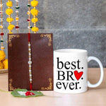 Best Brother Ever Mug with Single Rakhi