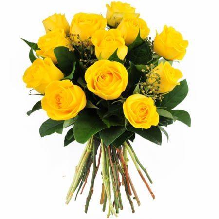 Bright Rose Bouquet - Yellow Rose Bouquet