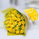 Bright Yellow Roses - Yellow Rose Flower Bouquet
