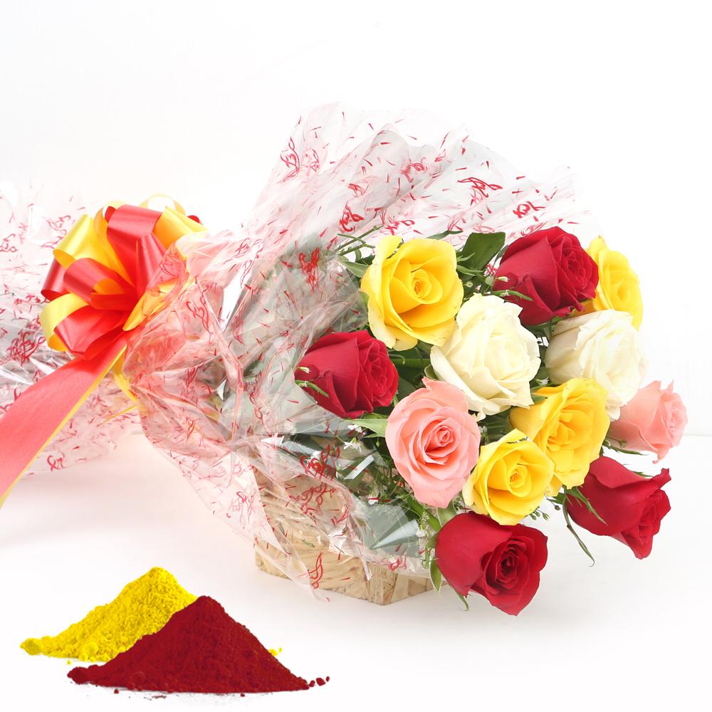 Colorful Flowers For Holi