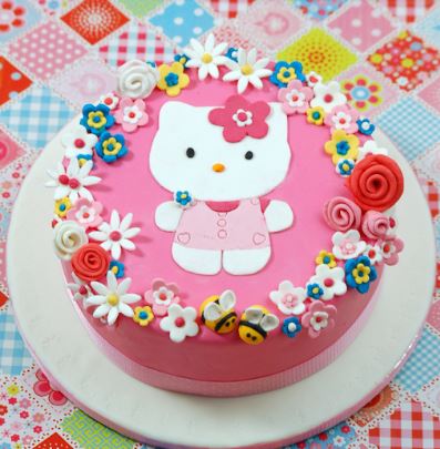 Yummy Hello Kitty Photo Cake For My Baby