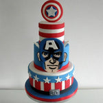 3 Layer Avenger Theme Cake