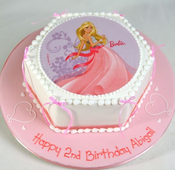 Moutwatering Barbie Doll Photo Cake