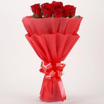 Glamorous Sentiment - 10 Red Roses Bouquet
