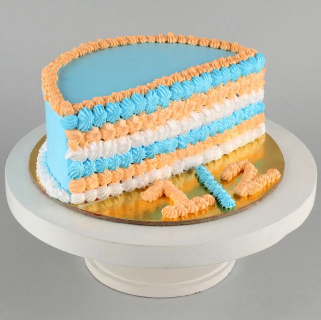 Colorful Half Cake