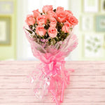 Magical Pink - 12 Pink Roses Bouquet