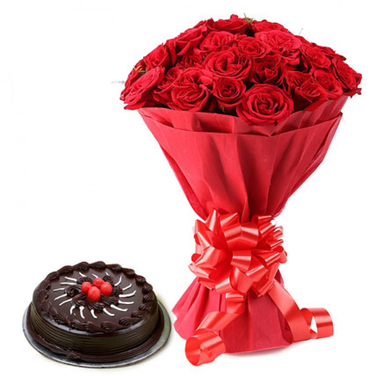 Red Roses Arrangement With Love