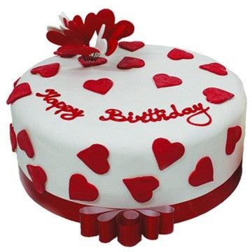 Perfect Red White Theme Cake