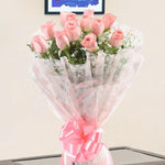 Romantic Pink - 10 Pink Roses