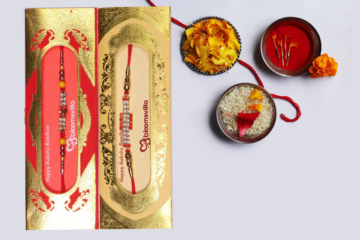 Set Of 2 Stone Rakhis