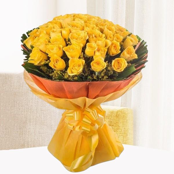 Simply Cute - Yellow Bouquet Of Roses