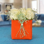 Small Treat - White Rose Bouquet
