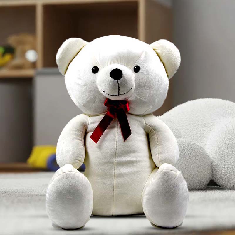 3 Ft Red Bow Soft Teddy Bear