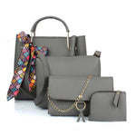Women's grey handbag combo (set of 4)
