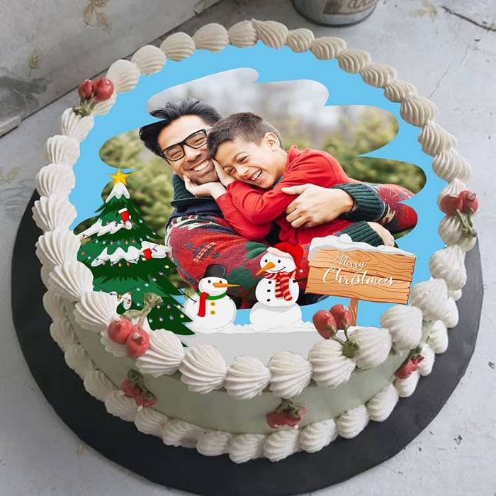 Xmas Photo Cake